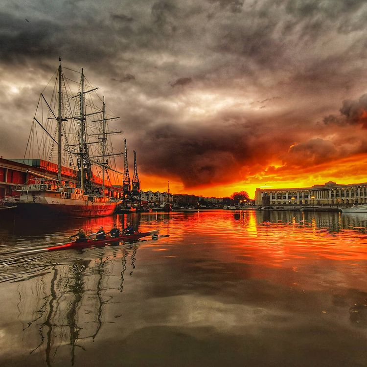 Bristol Harbourside sunset